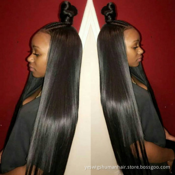Wholesale Cheap Hd Full Lace Front Wig Pre Plucked Raw Brazilian Straight Virgin Human Hair Transparent 360 Lace Frontal Wig